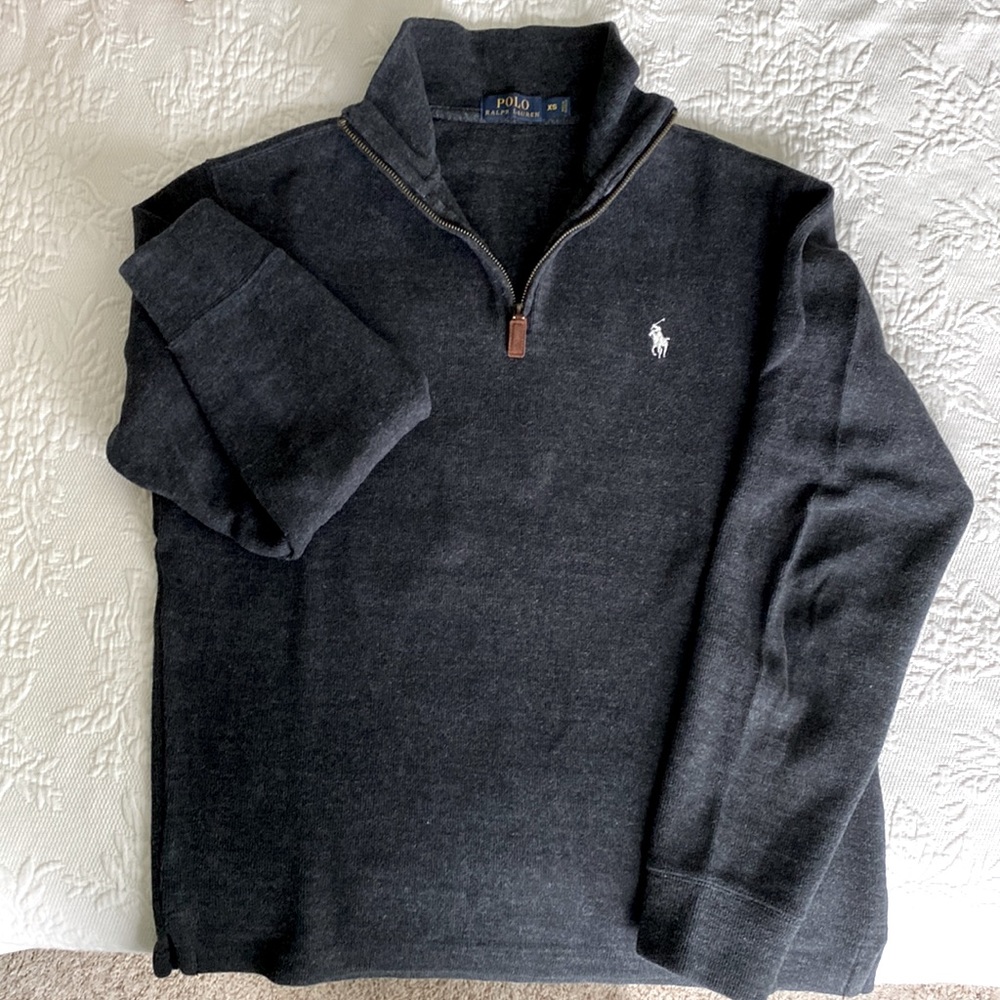 POLO BY RALLH LAUREN QUARTER ZIP SWEATER